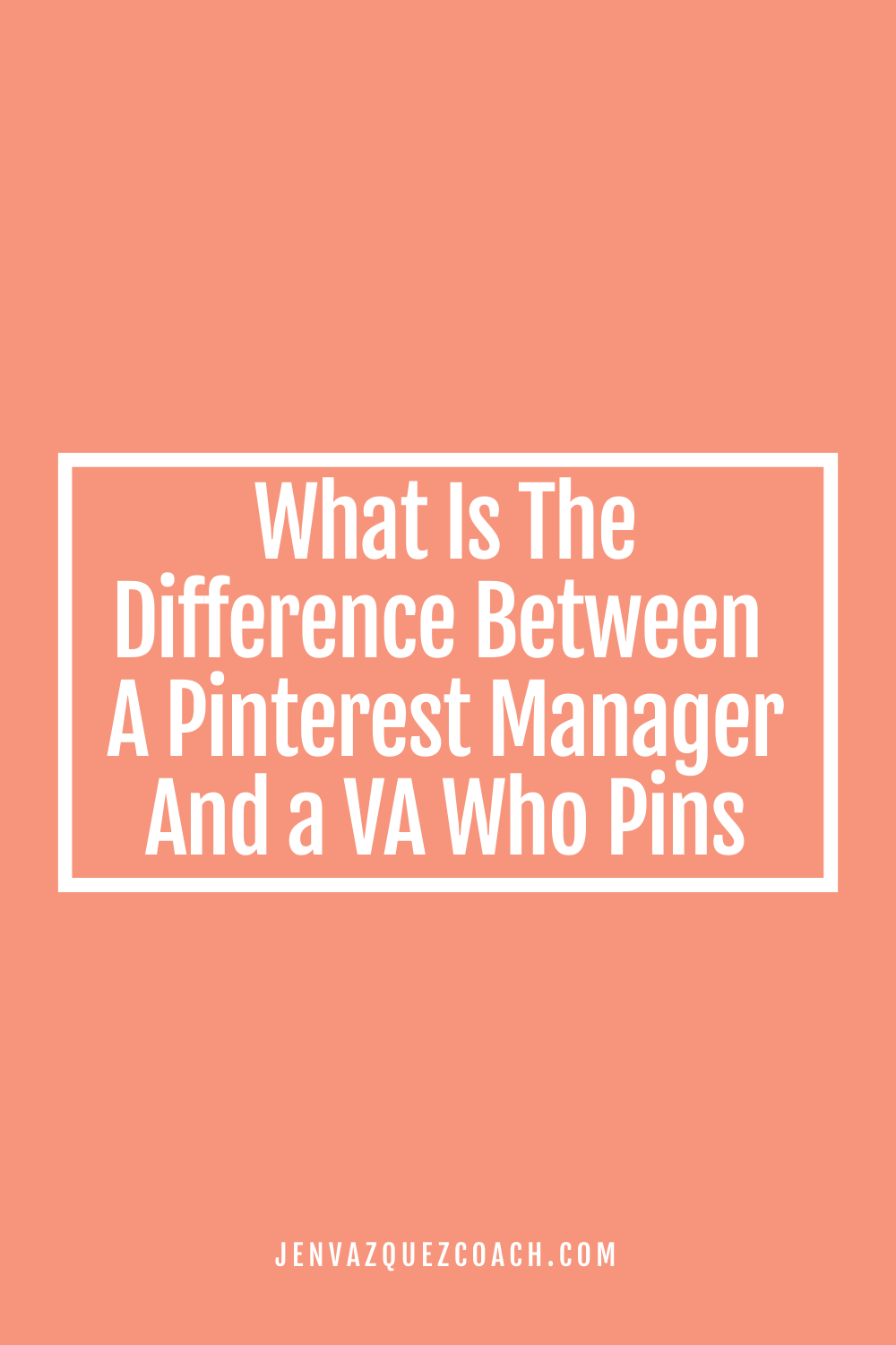 What Is The Difference Between A Pinterest Manager And a VA Who Pins, Jen  Vazquez Media